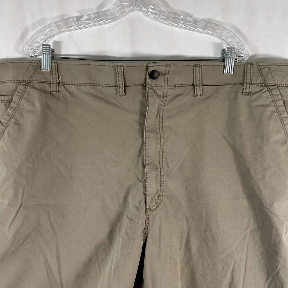 Wrangler Shorts Men's 48 Brown Pockets Cotton Blend 9.5